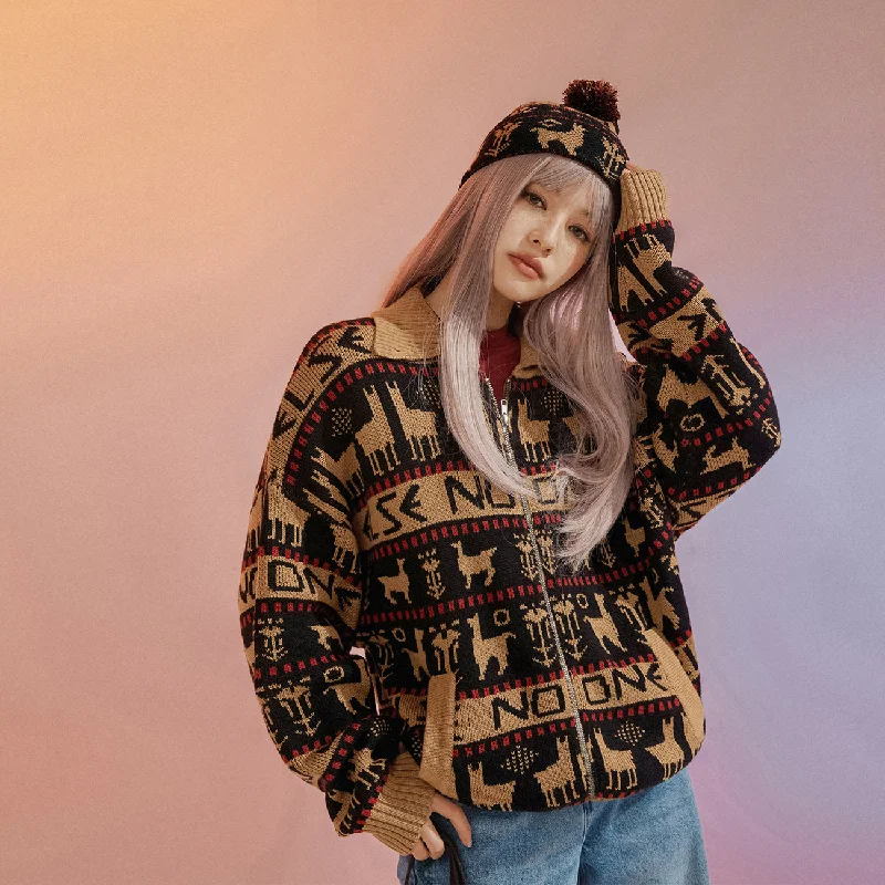 Can't Resist Vintage Loose Fit Knit Cardigan