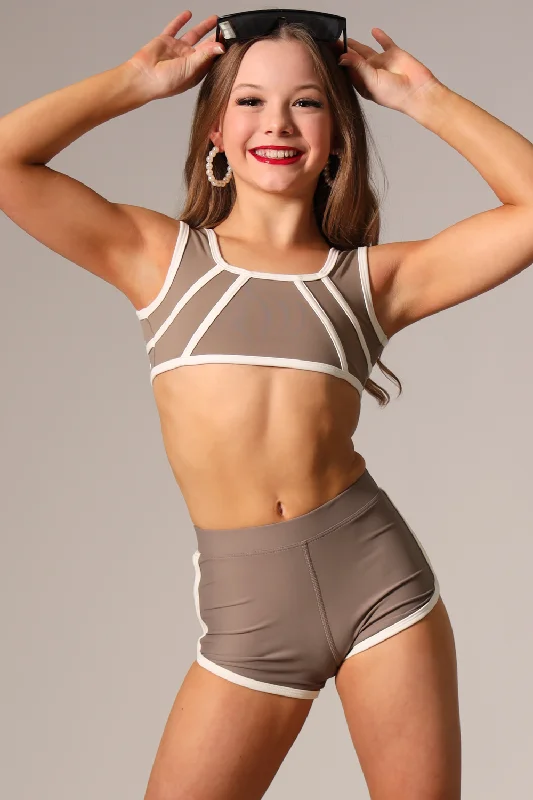 Price Reduction Vitality Crop Top - Sand Dune - FINAL SALE