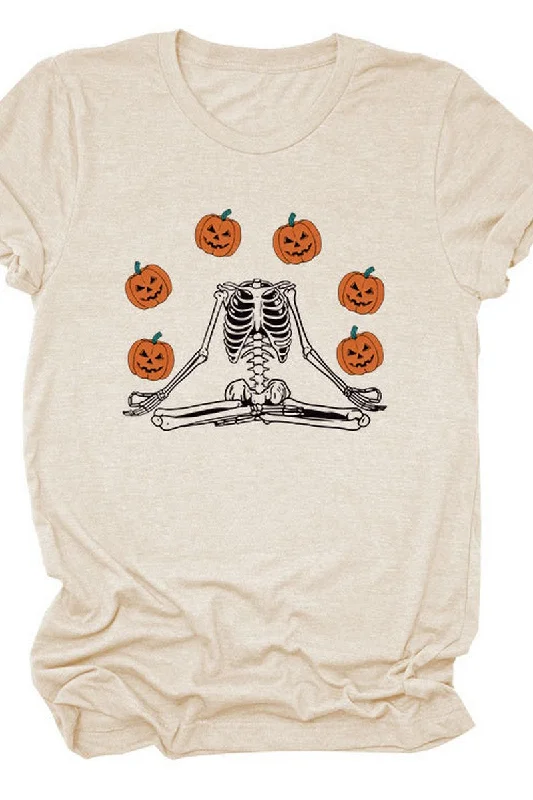 Price Slash PUMPKIN PRINTED SHORT SLEEVE T SHIRT FOR WOMEN