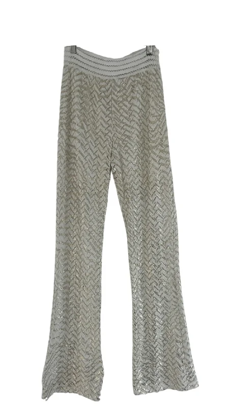 Weekend Bargains Galore Crochet gold foil pants