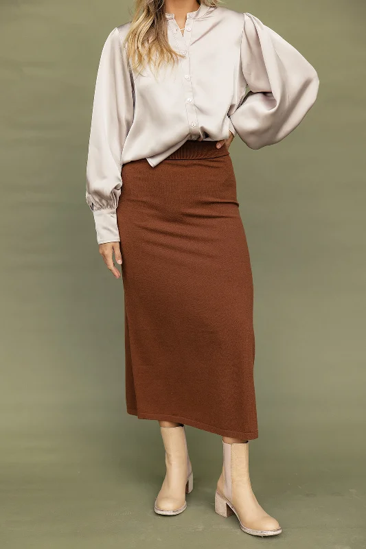 Weekend Discounts to Enjoy The Serenade Knit Skirt