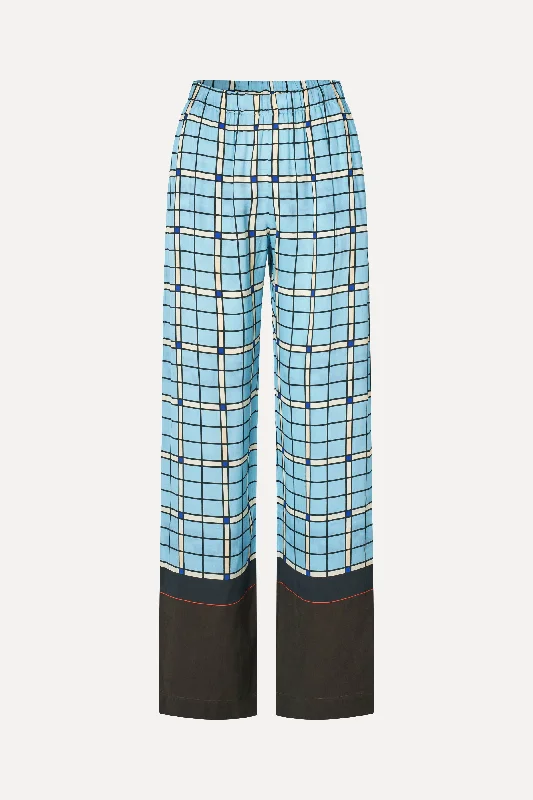 Savings Soar This Weekend Elasticated Long Pants - Window Check