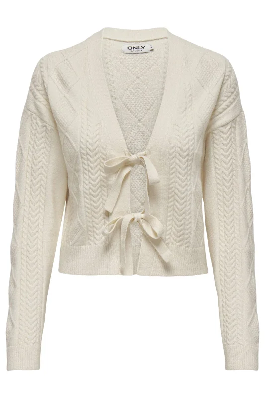 Super Savings Only - Onlfia Ls String Cardigan Knt Nca - 4510273 Whitecap Gray