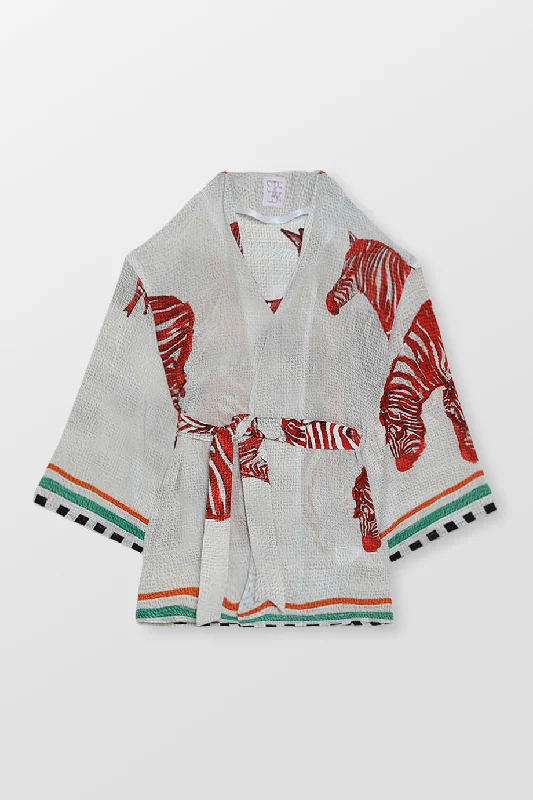 Price Drop Peacoat Zebra Print Top