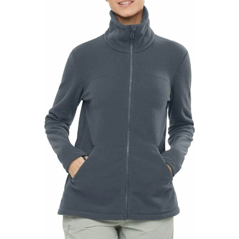Weekend Specials You Can't Miss Salomon Essential Cozy Womens Fleece Jacket - Grey