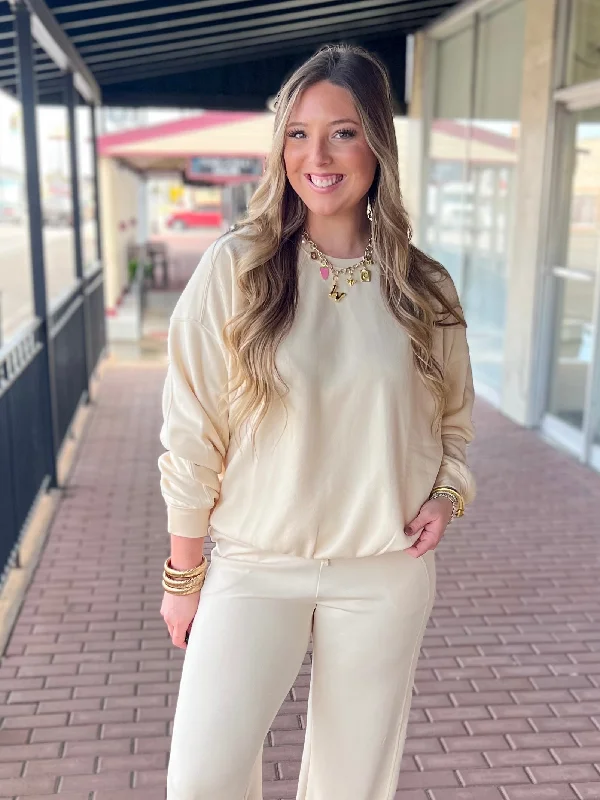 Shop and Save Taking My Time Sweatshirt-Alpaca