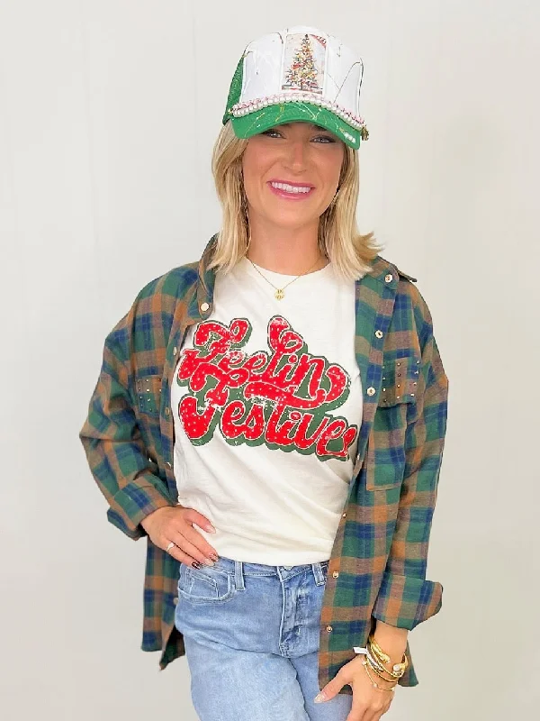 Discount Deals Feeling Festive Tee