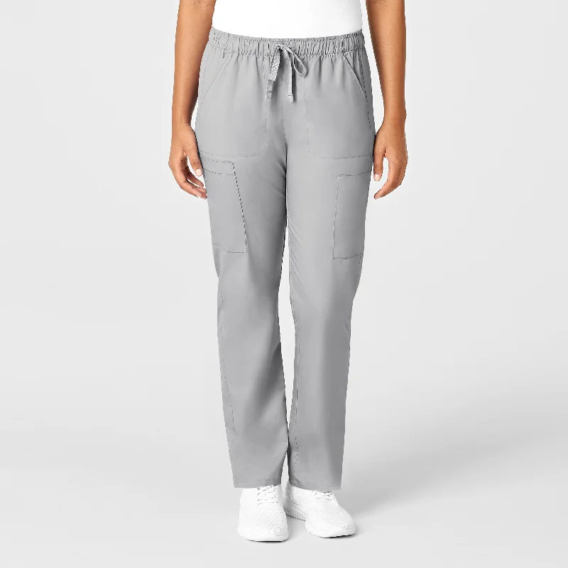 Limited Supply WonderWORK Women's Convertible Slim Leg Scrub Pant - Grey