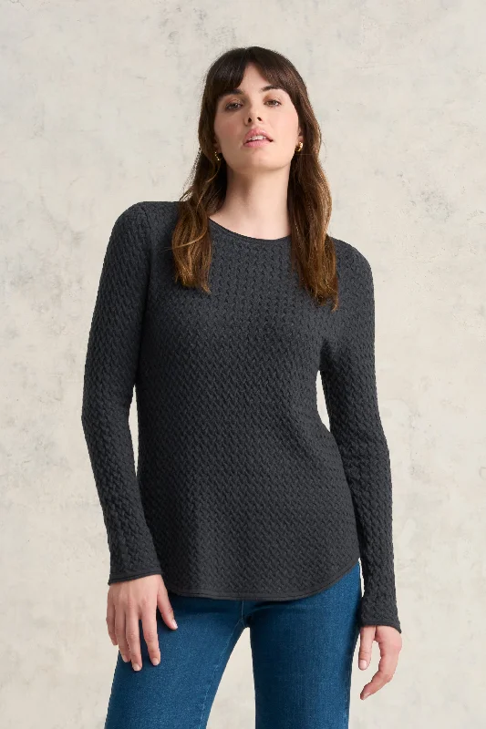Deal Dash Wool Textured Jumper - Platinum