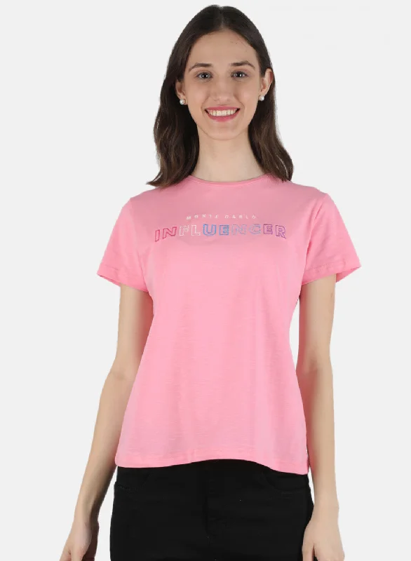 Early Bird Women Pink Embroidered Top