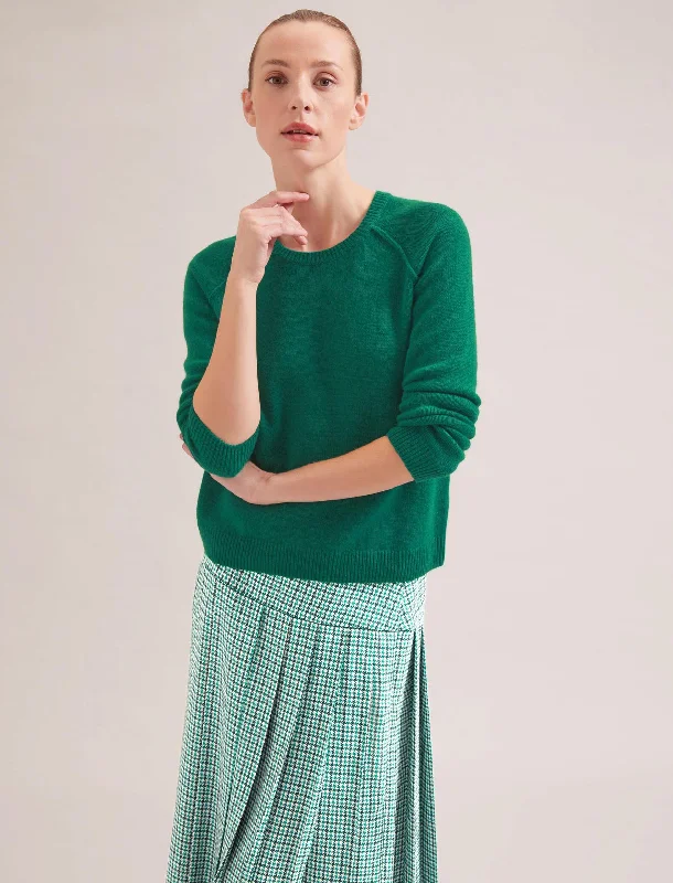 Weekend Sale: Don't Miss Out Drew Cashmere Jumper - Dark Green