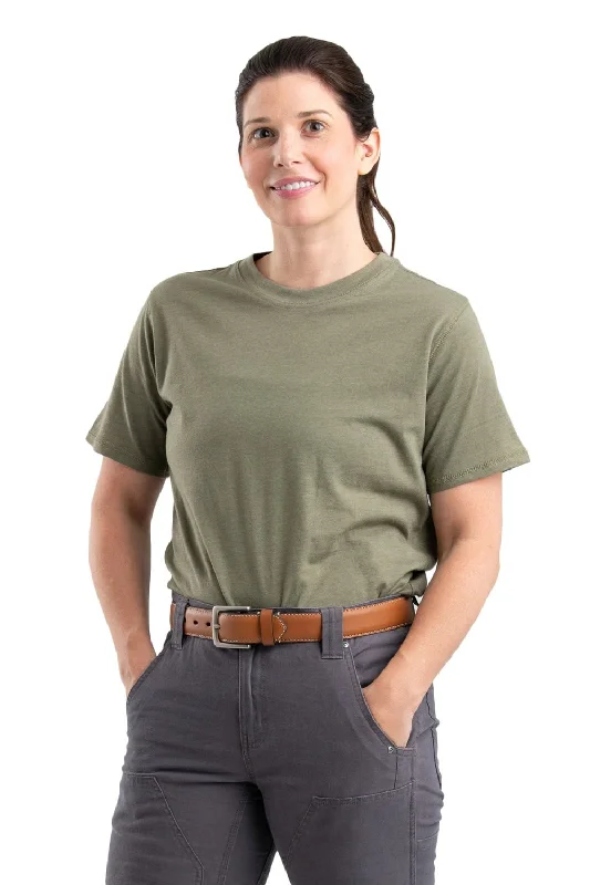 Early Access Berne Lichen Cotton Blend Womens Performance Tee S/S