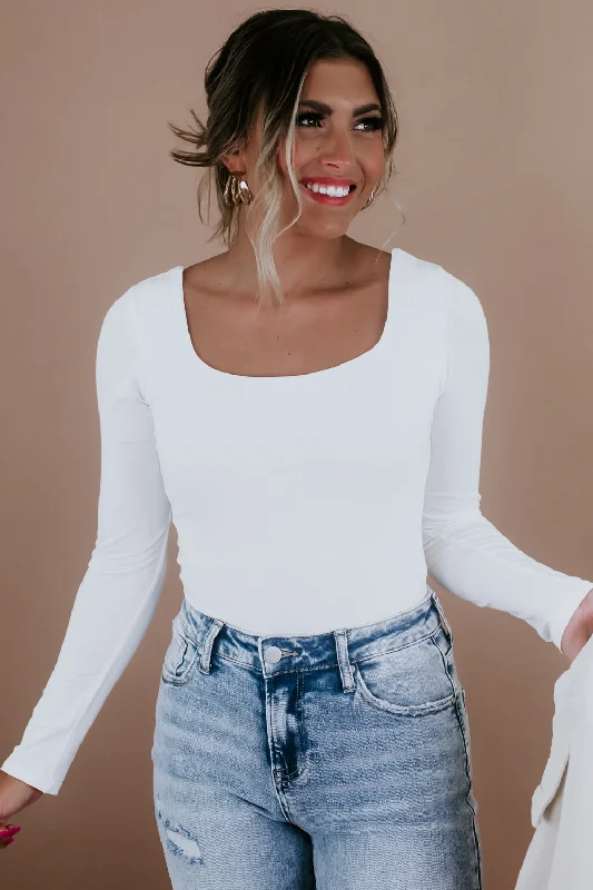 Weekend Bargains to Relish The Essential Bodysuit, Ivory