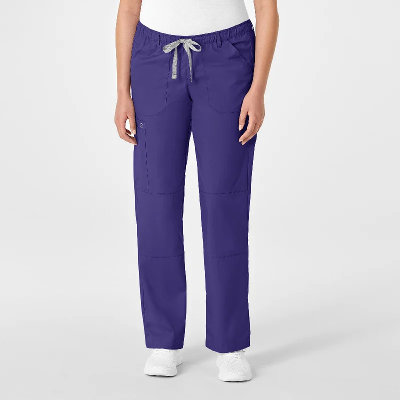 Today’s Special WonderWORK Women's Straight Leg Cargo Scrub Pant - Grape
