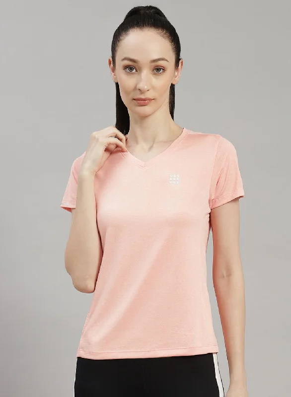 Deep Discounts Women Peach Solid Top