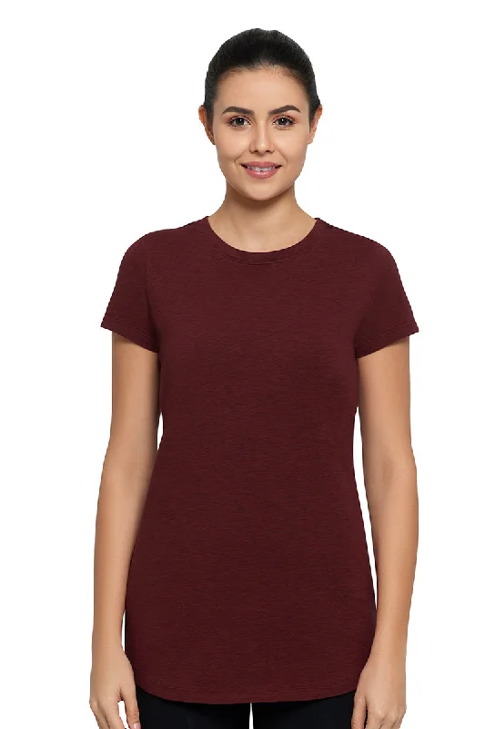 Sale Event Essential Long Length Tee - Pomegranate Marl