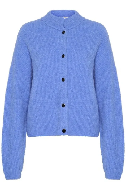 Final Clearance Gestuz - Alphagz Short Cardigan 10906463 - 106877 - Wedgewood Melange