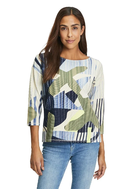 Special Offer Betty Barclay Patterned Rib Knit Top, Multi