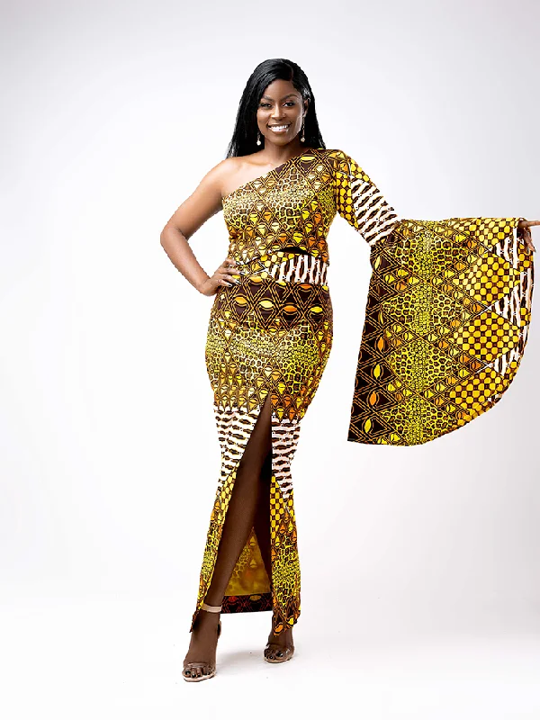 Weekend Deals You Can't Resist African Print Diba Single Sleeve Top