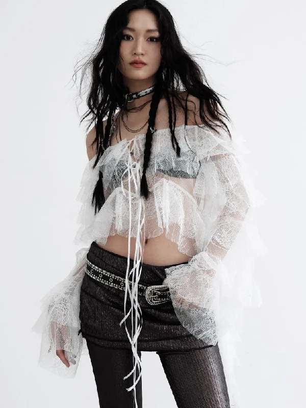 Deal Zone FRLY LACE BLOUSE TOPS [S0000008528]
