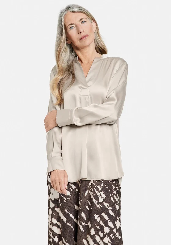 Today’s Deal Gerry Weber Pure Silk Blouse, Beige
