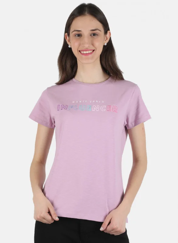 Extra Discount Women Purple Embroidered Top