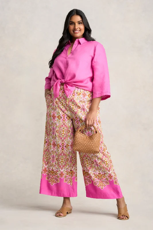 Can't Beat French Linen Shirt - Rose Pink