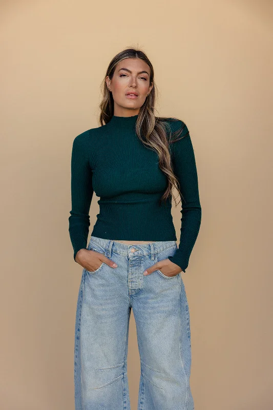 Weekend Discounts to Delight Alina Mock Neck Sweater