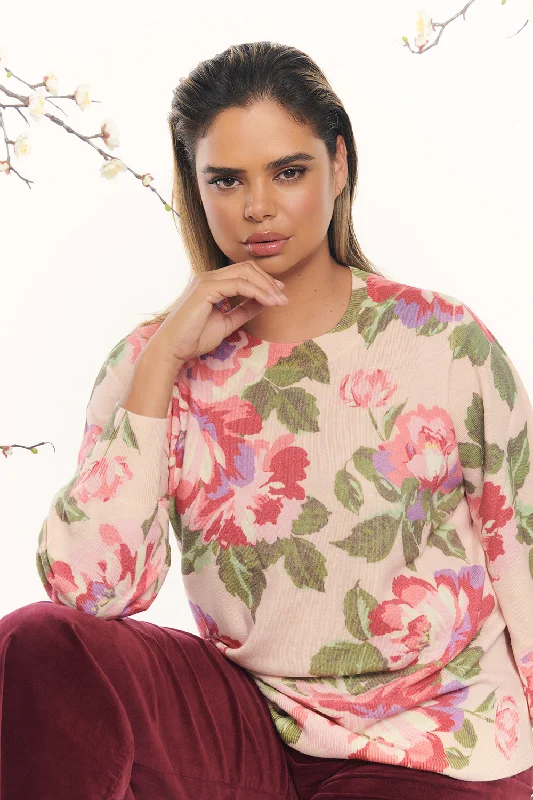 Weekend Sale: Don't Miss Out Multi Floral Wool Jumper