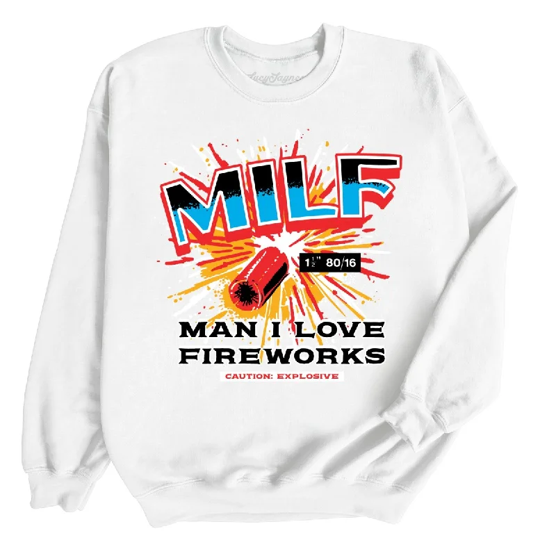 Big Discounts Man I Love Fireworks Sweatshirt