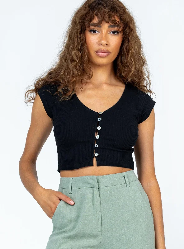 Act Now Indica Top Black