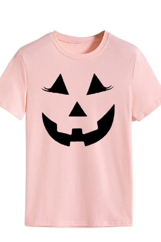 Weekend Offers That Tempt WOMEN LOOSE FIT HALLOWEEN PRINTING SHORT T SHIRT