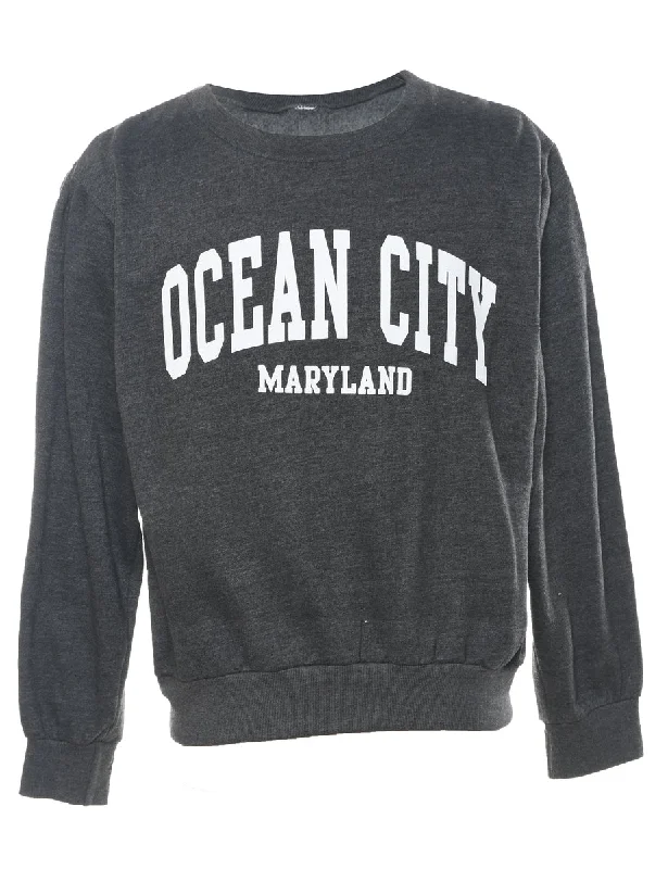 Weekend Bargains to Savor Ocean City Maryland Printed Sweatshirt - M