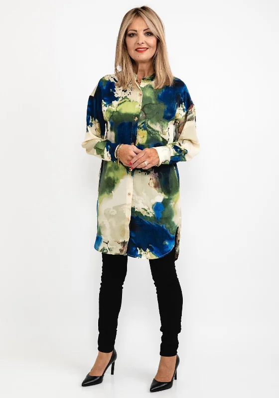 Huge Savings Seventy1 Round Neck Long Oversize Tunic Shirt, Multi