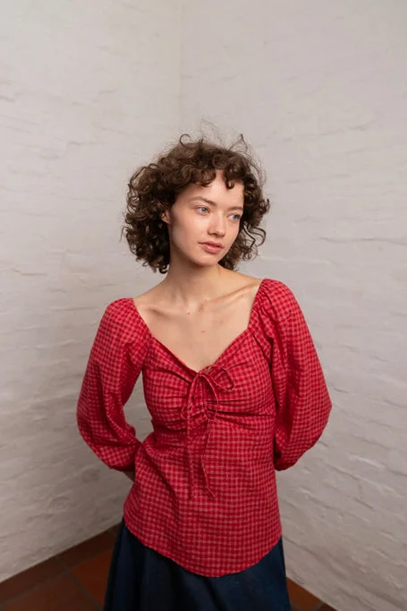 Weekend Price Cuts Galore Rosalina Blouse | Red Yarn Dye
