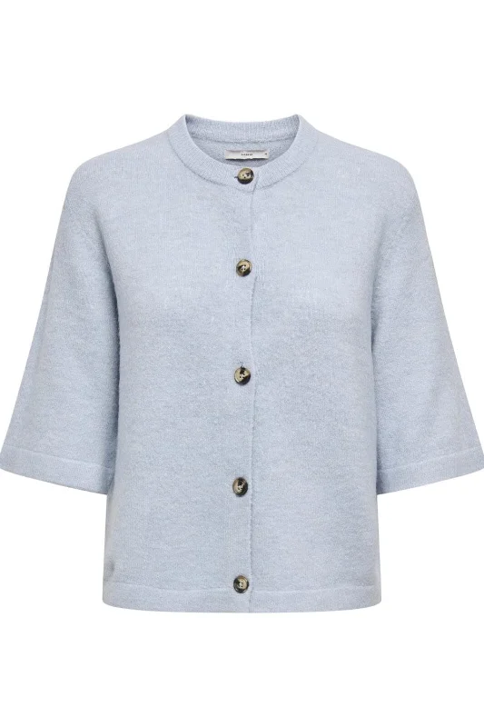 Today Only Only - Onlcamilla S/S Cardigan Knt - 4758828 Cashmere Blue Melange