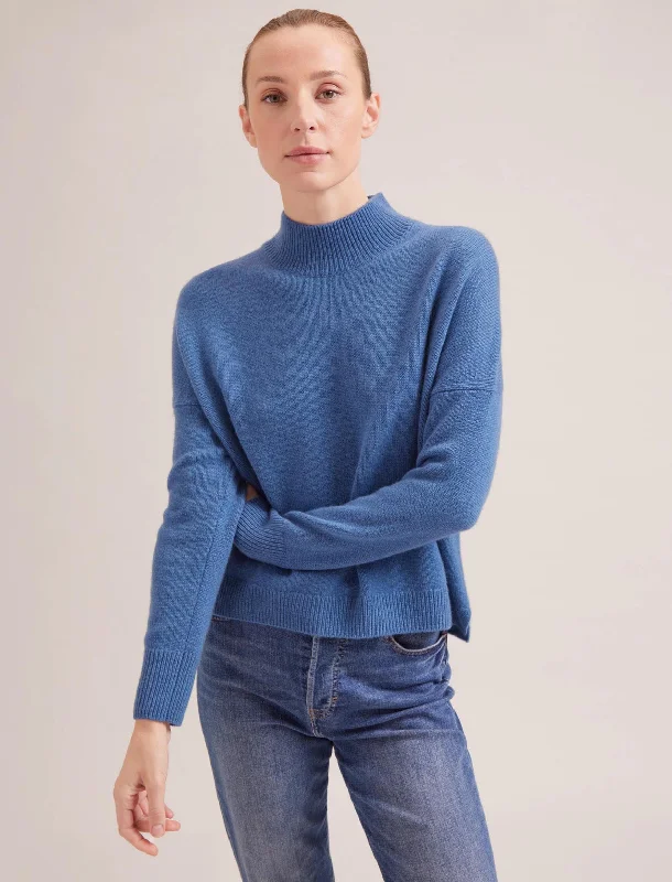 Value Deals Johanna Cashmere Jumper - Mid Blue