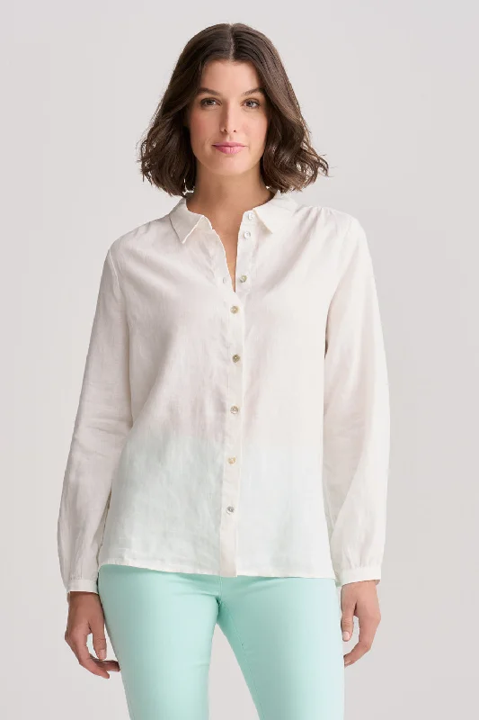 Price Cut French Linen Shirt - Chalk
