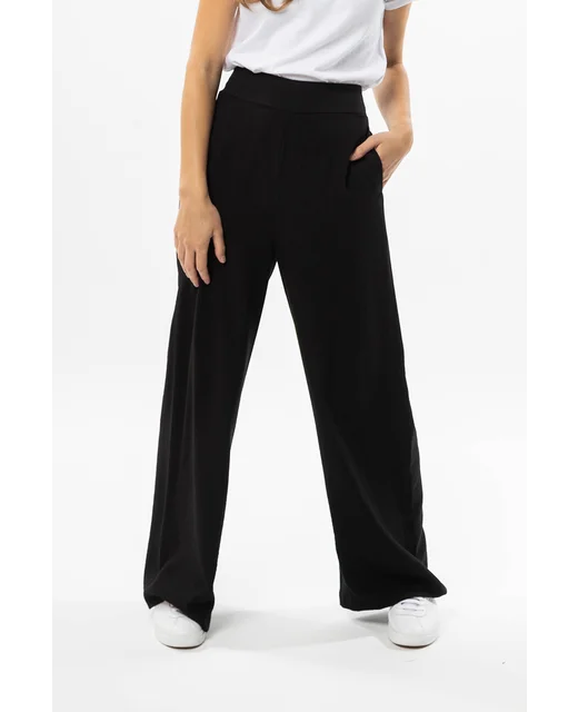 Weekend Offers That Dazzle BILLIE THE LABEL - ESSENTIAL WIDE LEG PANT -BLACK