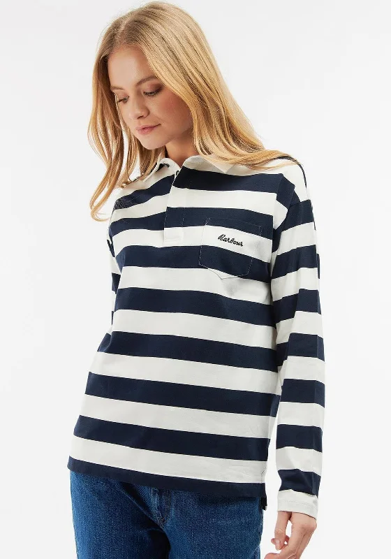 Daily Deals Barbour Womens Ellison Top, Navy Stripe