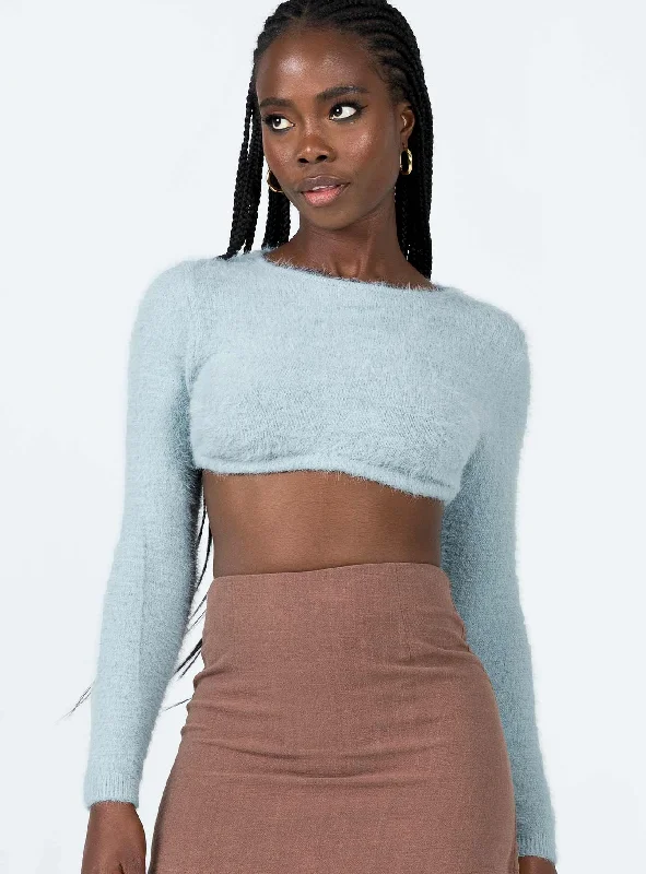 Mega Sale Solania Long Sleeve Top Blue