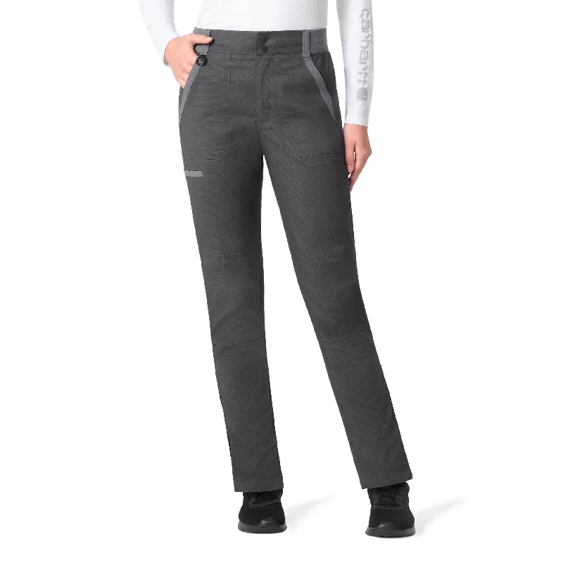 Time-Limited Offer Carhartt Rugged Flex Ripstop Women's Utility Cargo Scrub Pant - Dark Pewter