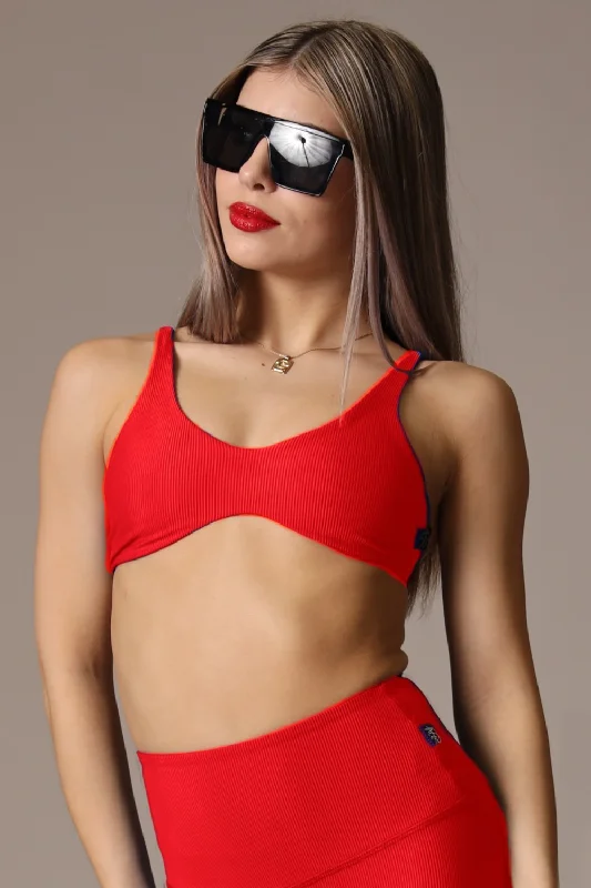 Weekend Deals That Please Ruth Bralette - Cherry