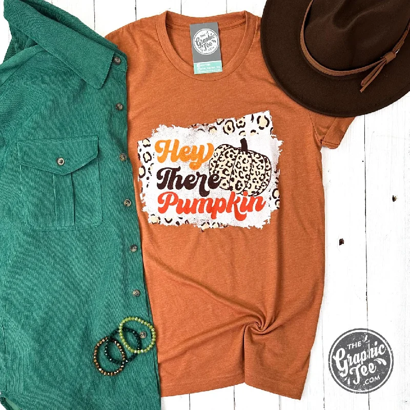 Instant Discount Leopard Hey There Pumpkin Short Sleeve Tee
