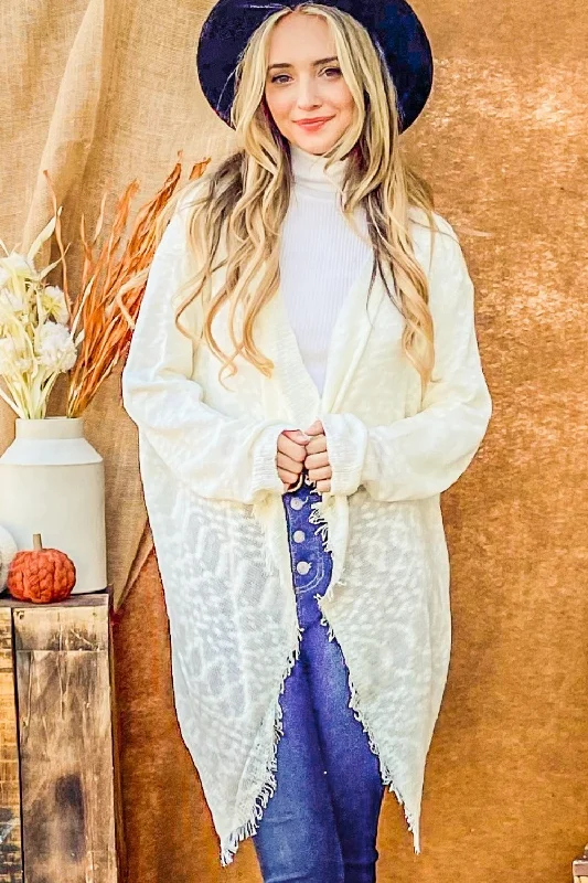 Weekend Steals Await And The Why Textured Knit Fringe Hem Cardigan