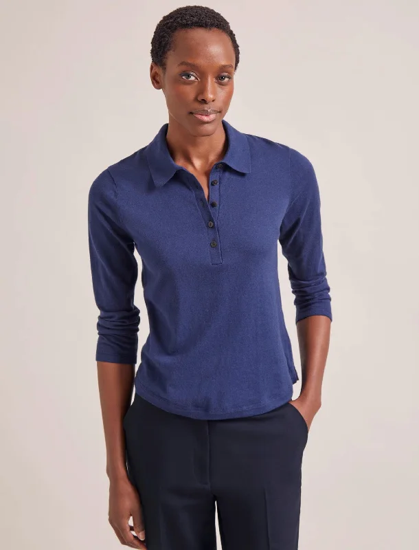 Crazy Deal Morgan Cotton Silk Blend T-Shirt - Navy