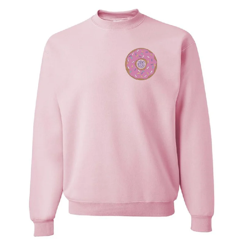 New Deals Monogrammed Donut Crewneck Sweatshirt