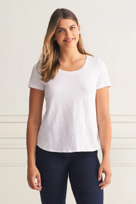 Massive Deal Organic Cotton Slub T-Shirt - White