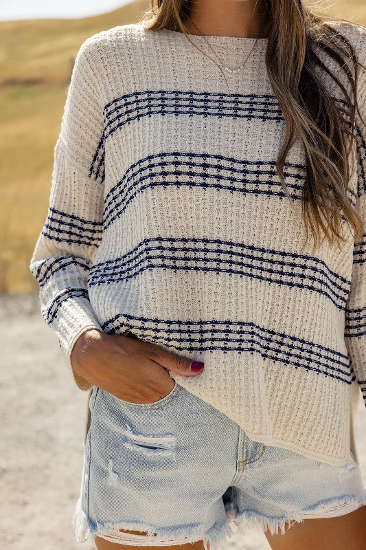 Price Cut Between the Lines Striped Sweater