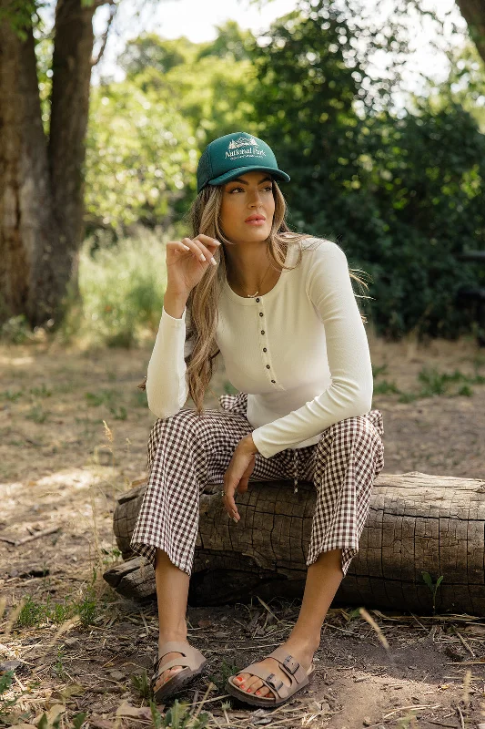 New Arrival Winslow Long Sleeve Button Top